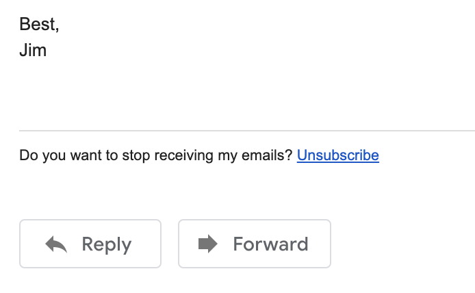 google mail merge unsubscribe